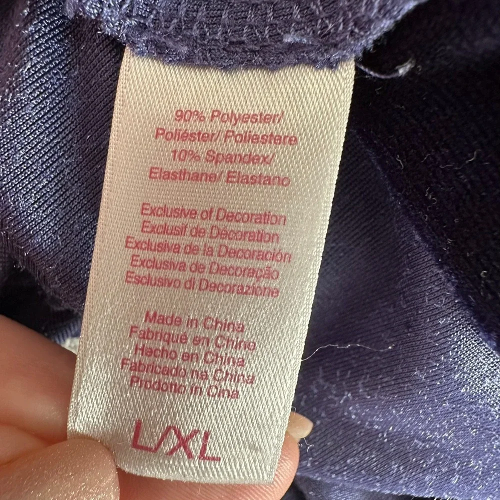 Oscar de la Renta (L-XL) Pink‎ Label Velour Velvet Satin Caftan Purple Blue Robe